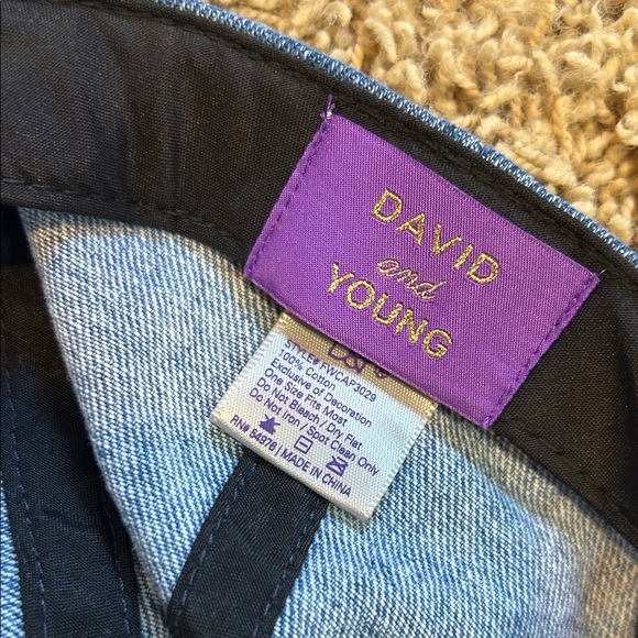 NWT David and Young Denim Blue 'MAMA' Hat from Nordstrom Rack - Picture 6 of 6